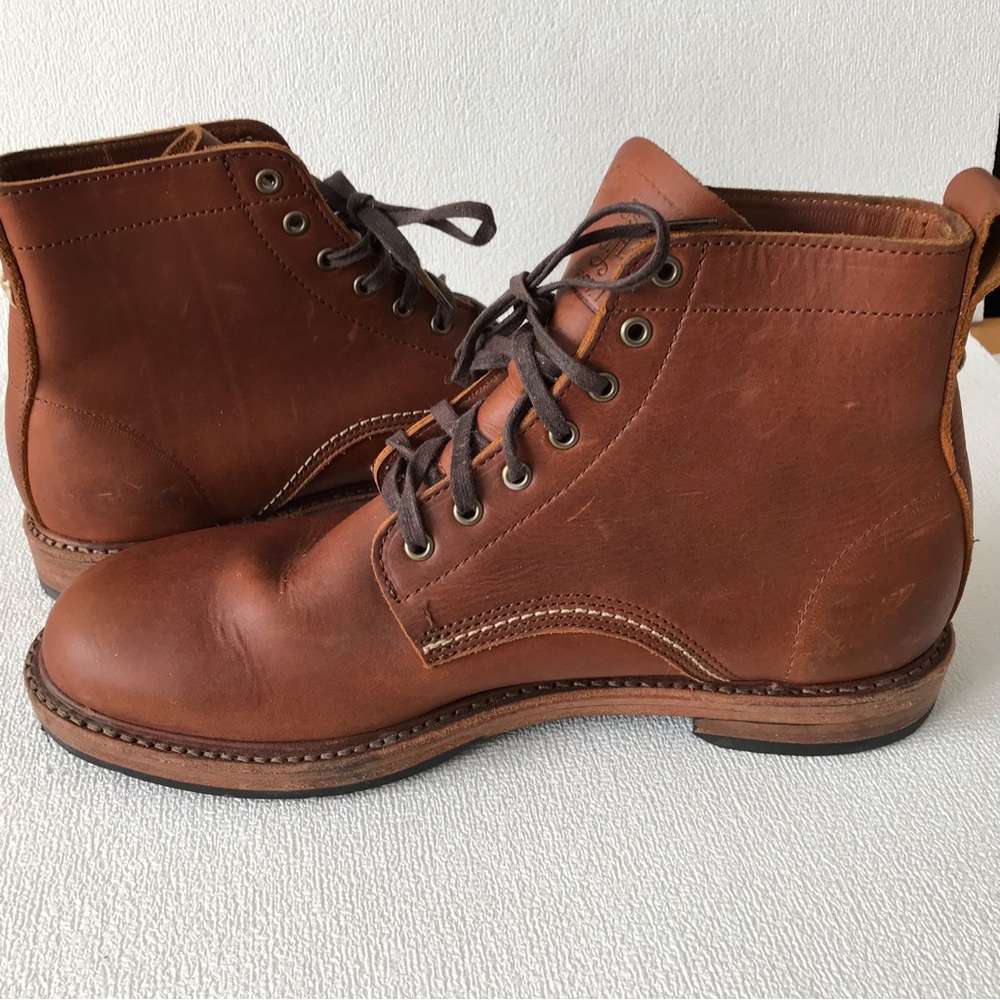 G. H. Bass & Co.Bancroft Men's Brown Tan Leather Ankle Boots Lace Up Size 11M